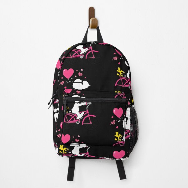 Item preview, Snoopy Woodstock Love Bicycle Peanuts Valentine Fan designed and sold by LysiTHWIP.