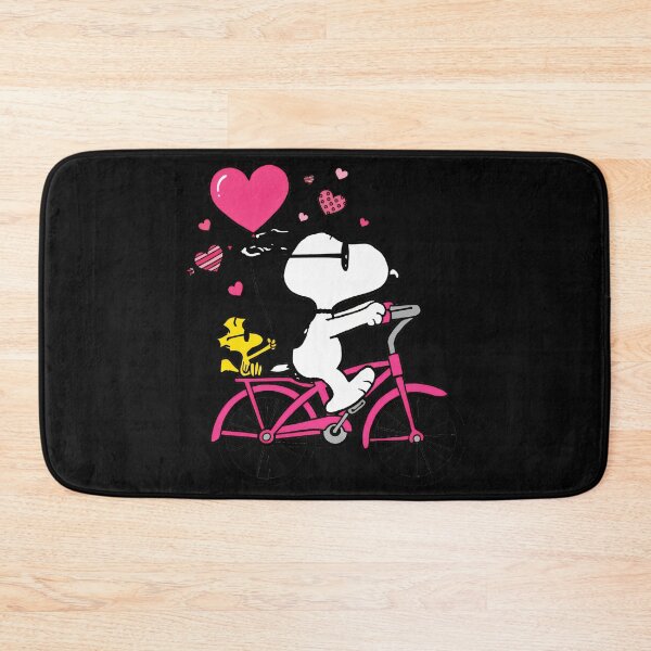 Item preview, Snoopy Woodstock Love Bicycle Peanuts Valentine Fan designed and sold by LysiTHWIP.