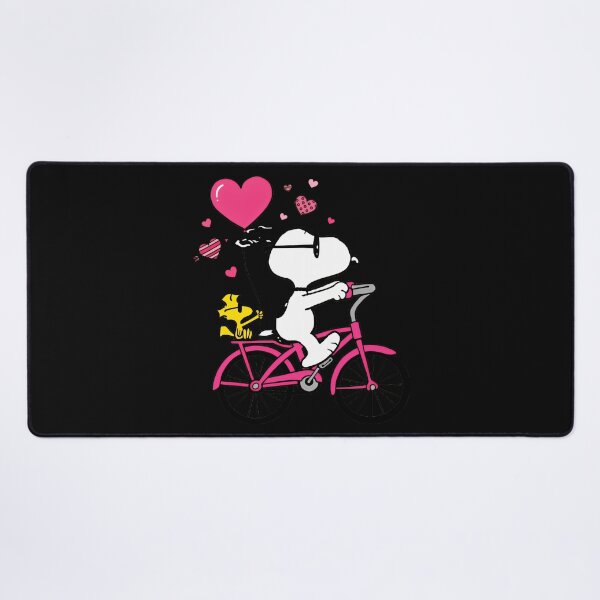Item preview, Snoopy Woodstock Love Bicycle Peanuts Valentine Fan designed and sold by LysiTHWIP.