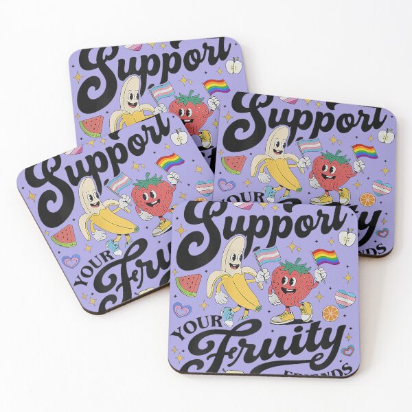 Item preview, Support Your Fruity Friends Funny Pride Month Gay LGBT designed and sold by LizzelFanArt.