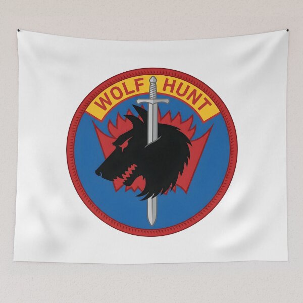Item preview, US Navy Wolf Hunt Anti-Submarine Warfare Emblem designed and sold by CharlieDesings.