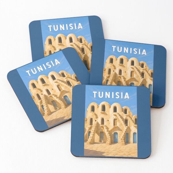 Item preview, Tunisia Illustration Travel Art Vintage designed and sold by KrisSidDesigns.