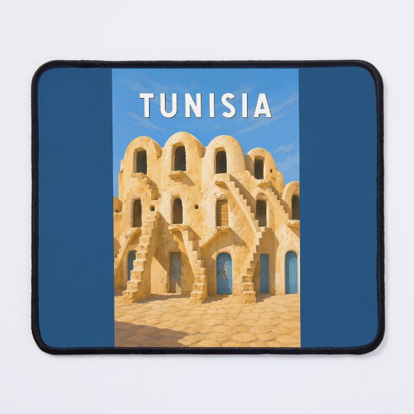 Item preview, Tunisia Illustration Travel Art Vintage designed and sold by KrisSidDesigns.