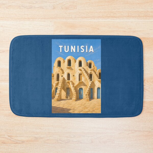 Item preview, Tunisia Illustration Travel Art Vintage designed and sold by KrisSidDesigns.