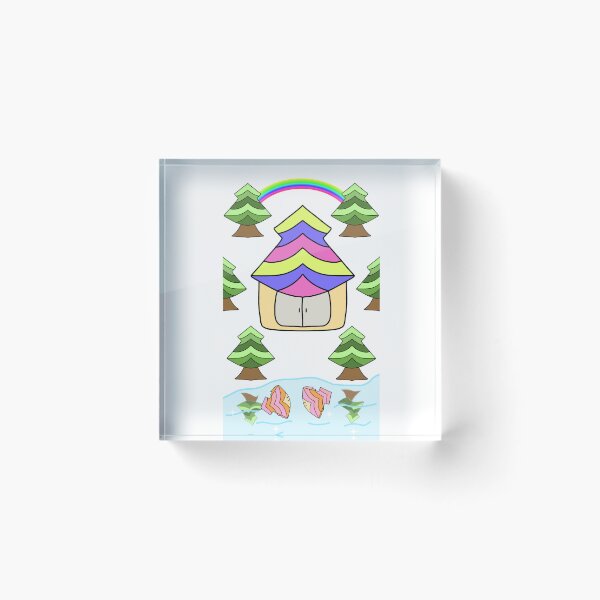 Item preview, Whimsical Fantasy Striped Pattern Home Surrounding Nature designed and sold by MigWhimsy.