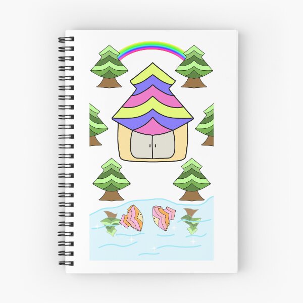 Item preview, Whimsical Fantasy Striped Pattern Home Surrounding Nature designed and sold by MigWhimsy.