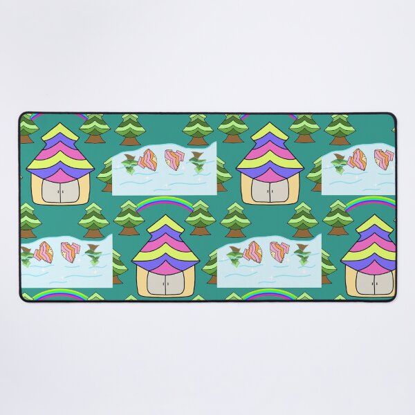 Item preview, Whimsical Fantasy Striped Pattern Home Surrounding Nature designed and sold by MigWhimsy.