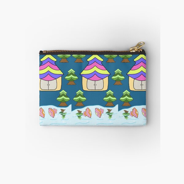 Item preview, Whimsical Fantasy Striped Pattern Home Surrounding Nature designed and sold by MigWhimsy.