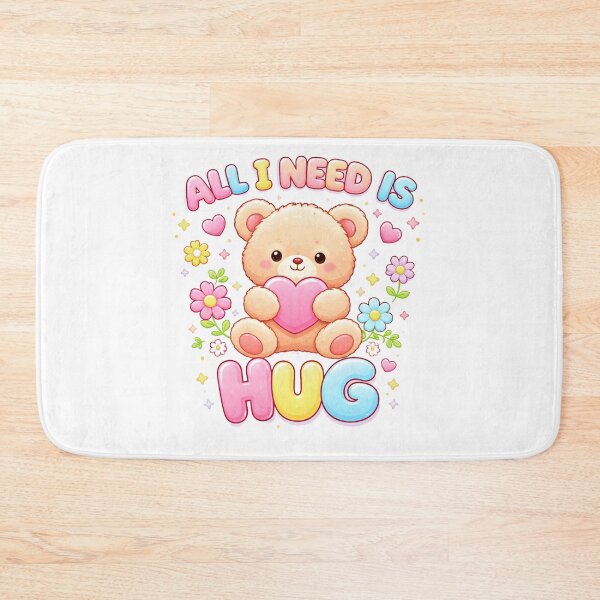 Item preview, All I Need Is Hug Cute Teddy Bear T-Shirt designed and sold by INVIKETOS.