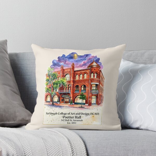 Item preview, SCAD Poetter Hall Savannah Historic Architecture Watercolor designed and sold by EvergreenPark - Tee Studio.