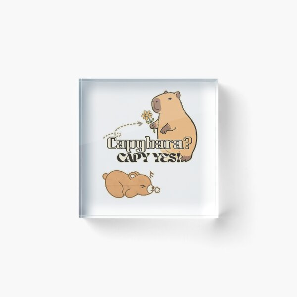Item preview, Capybara? Cap Yes! – Funny Cute Capybara Meme Design designed and sold by ravenRM.