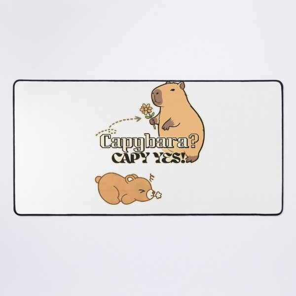 Item preview, Capybara? Cap Yes! – Funny Cute Capybara Meme Design designed and sold by ravenRM.