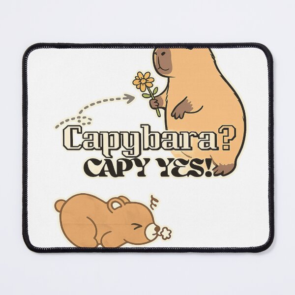 Item preview, Capybara? Cap Yes! – Funny Cute Capybara Meme Design designed and sold by ravenRM.