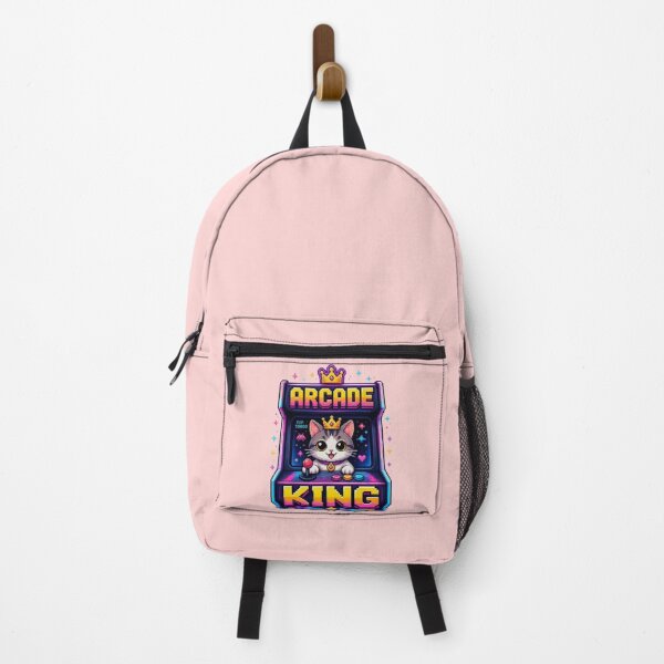 Item preview, Arcade King Gamer Cat Tee designed and sold by Stylestickers55.