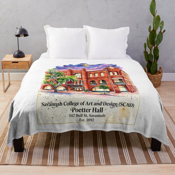 Item preview, SCAD Poetter Hall Savannah Historic Architecture Watercolor designed and sold by EvergreenPark - Tee Studio.
