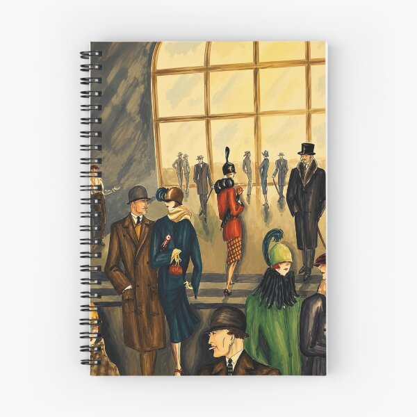 Item preview, Street Scene by Dorte Clara Wolff - Art Deco Vintage Street Scene for Retro Fashion Lovers designed and sold by RickE.