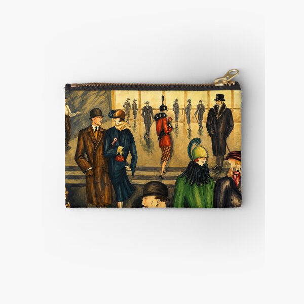 Item preview, Street Scene by Dorte Clara Wolff - Art Deco Vintage Street Scene for Retro Fashion Lovers designed and sold by RickE.
