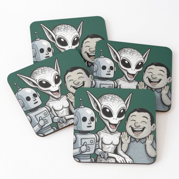 Item preview, Robot, Alien & Human Squad  designed and sold by ekemarket.