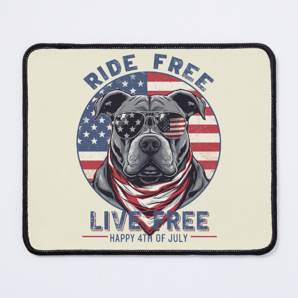 Item preview, RIDE FREE PITBULL - 4TH OF JULY designed and sold by BKDIGITALSHOP.