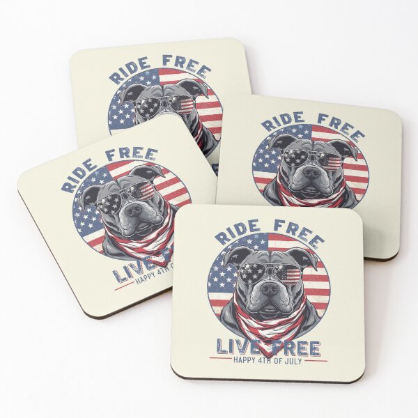 Item preview, RIDE FREE PITBULL - 4TH OF JULY designed and sold by BKDIGITALSHOP.