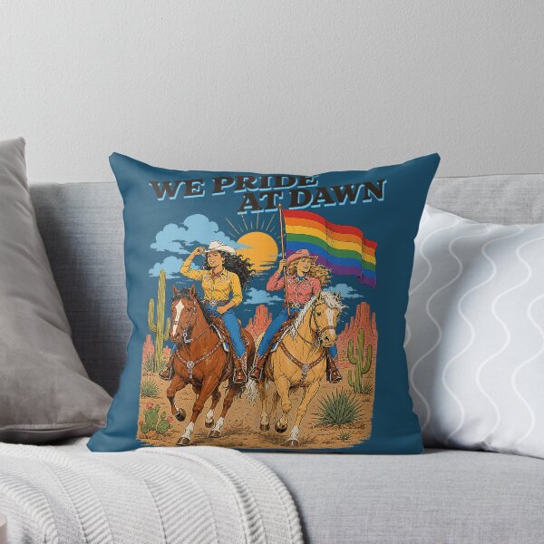 Item preview, Lesbian Cowgirl We Pride at Dawn Queer Western LGBTQ designed and sold by FoulPoint.