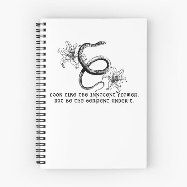 Item preview, Distressed Innocent Flower Serpent Lady Macbeth Quotation designed and sold by KAWKAW-DRHM.