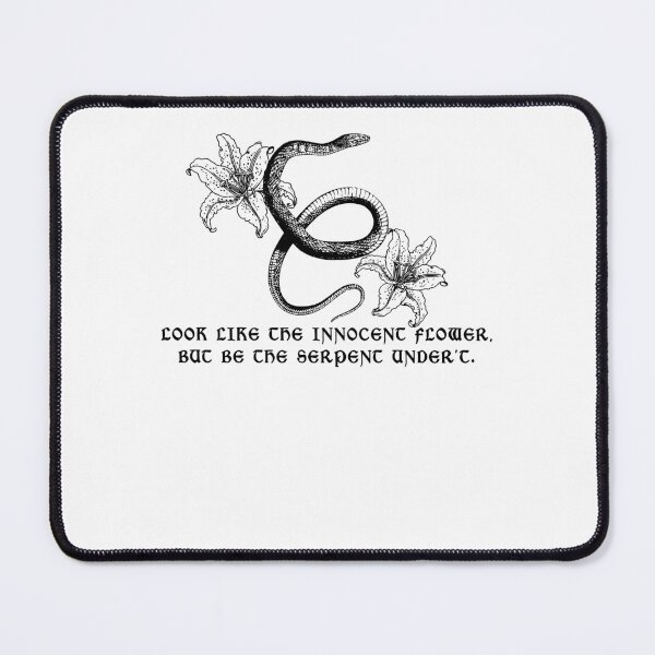 Item preview, Distressed Innocent Flower Serpent Lady Macbeth Quotation designed and sold by KAWKAW-DRHM.
