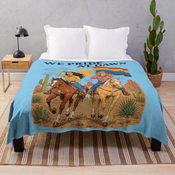 Item preview, Lesbian Cowgirl We Pride at Dawn Queer Western LGBTQ designed and sold by FoulPoint.