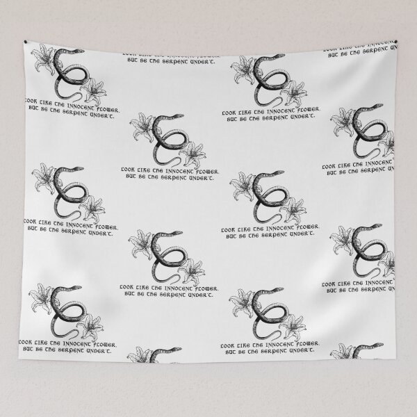 Item preview, Distressed Innocent Flower Serpent Lady Macbeth Quotation designed and sold by KAWKAW-DRHM.