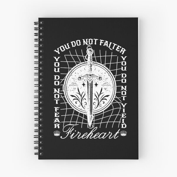 Item preview, Fireheart You Do Not Yield Fantasy Sword Book Reader designed and sold by KAWKAW-DRHM.