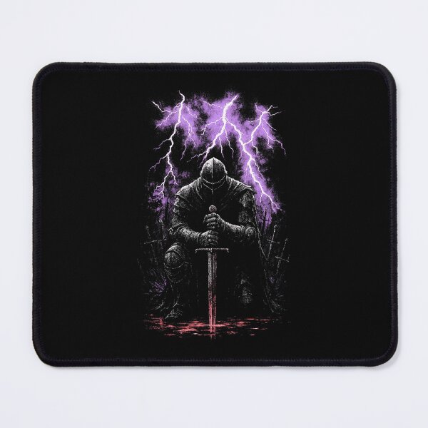 Item preview, Dark Knight On Throne Fantasy Warrior Gothic Lightning designed and sold by KAWKAW-DRHM.