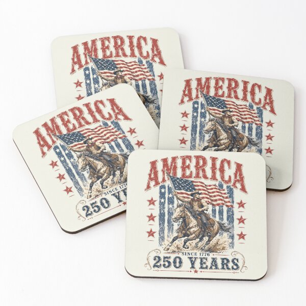 Item preview, USA America Cowboy 250th Anniversary designed and sold by Schroedingerska.