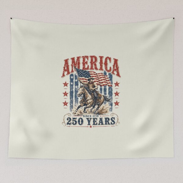 Item preview, USA America Cowboy 250th Anniversary designed and sold by Schroedingerska.