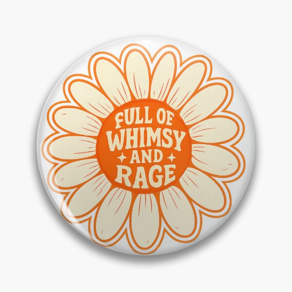 Item preview, Full of Whimsy and Rage Orange Daisy Sticker designed and sold by Blushbomb.