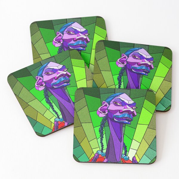 Item preview, Stained Glass Snoop Dogg Caricature designed and sold by Chumpmonkey Art.