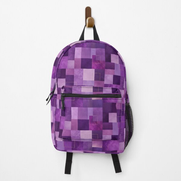 Item preview, Purple Abstract Geometric Wall Art Print, Modern purple Squares Canvas Decor, Contemporary Minimalist Home Office Artwork designed and sold by Hookesmode.