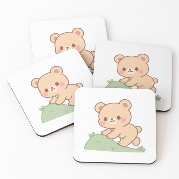 Item preview, Keep Going Bear - Positive Motivation Kawaii Sticker designed and sold by foryouandyours.