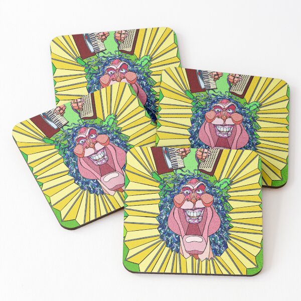 Item preview, Stained Glass "Weird Al" Yankovic Caricature designed and sold by Chumpmonkey Art.