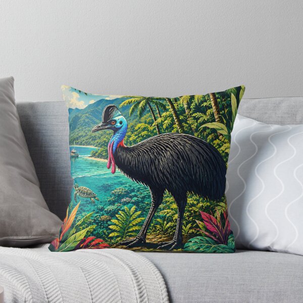 Item preview, Cairns Australia Cassowary Vintage Travel Poster designed and sold by pod24.