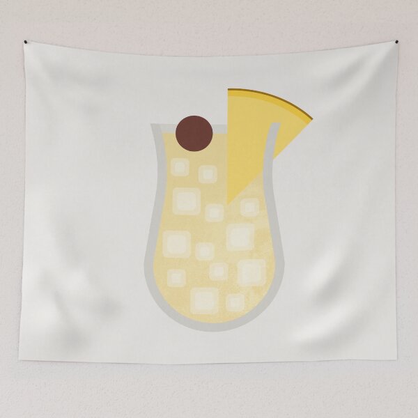 Item preview, Pina Colada Cocktail Minimalist Illustration designed and sold by archetype prints.