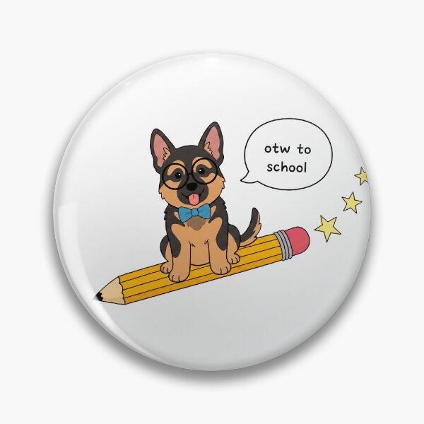 Item preview, Funny German Shepherd Back To School Pencil Boys Girls Kids designed and sold by FurryHavenPH.