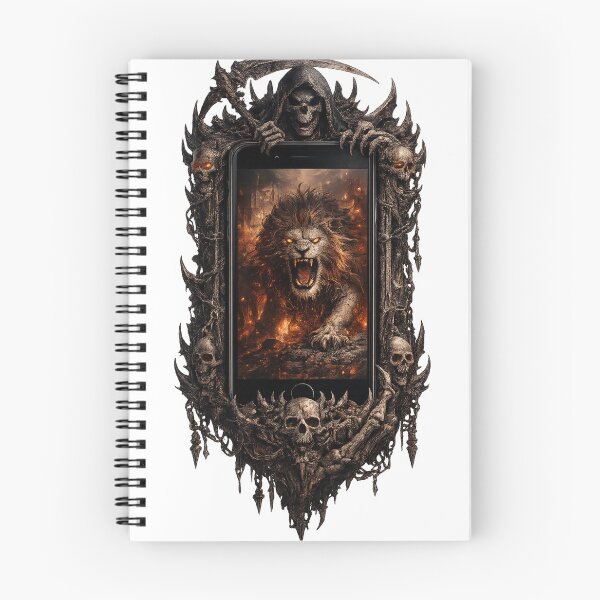 Item preview, Lion of the Underworld | Dark Reaper Phone Artwork designed and sold by Sticleg.