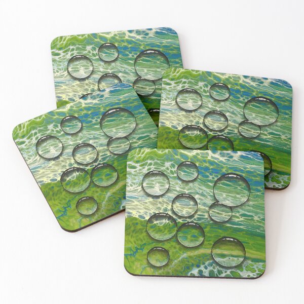 Item preview, Fluid art green bubbles  designed and sold by Fred  Terpe.