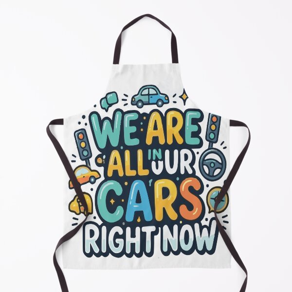 Item preview, We Are All In Our Cars Right Now Funny Typography designed and sold by Hilmanku.