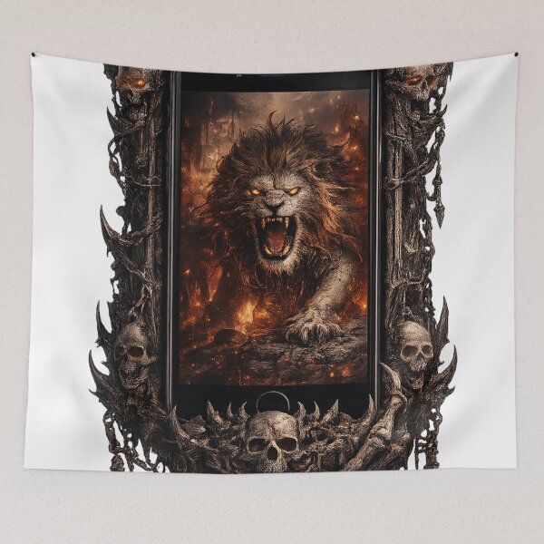 Item preview, Lion of the Underworld | Dark Reaper Phone Artwork designed and sold by Sticleg.