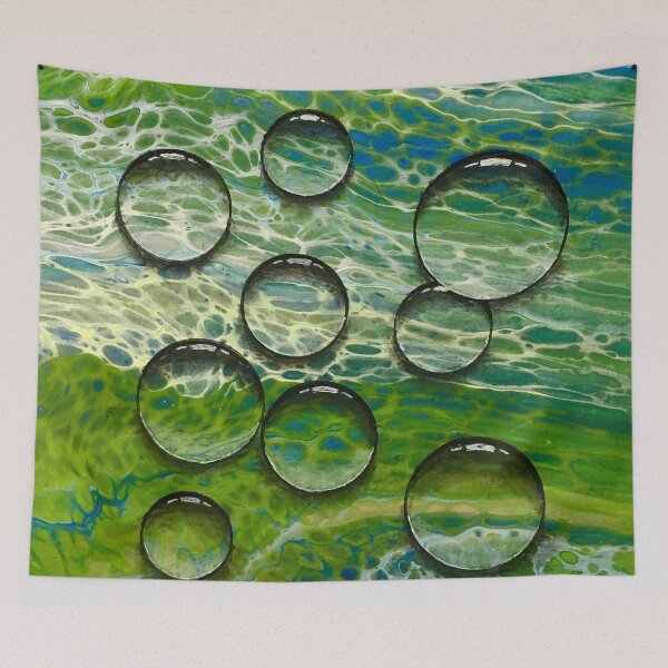 Item preview, Fluid art green bubbles  designed and sold by Fred  Terpe.
