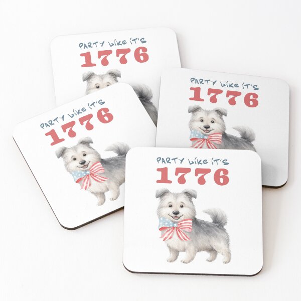 Item preview, Party Like It’s 1776 Cute Dog Patriotic Design designed and sold by olenapetol.