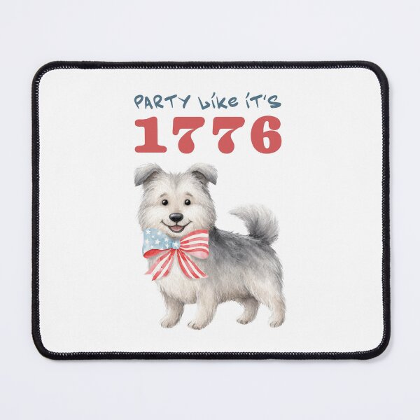 Item preview, Party Like It’s 1776 Cute Dog Patriotic Design designed and sold by olenapetol.