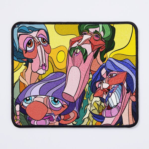Item preview, Stained Glass Beatles Caricature designed and sold by Chumpmonkey Art.