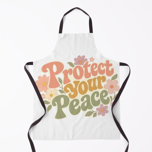 Item preview, Protect Your Peace Groovy Retro Typography Flora designed and sold by Core design hub .
